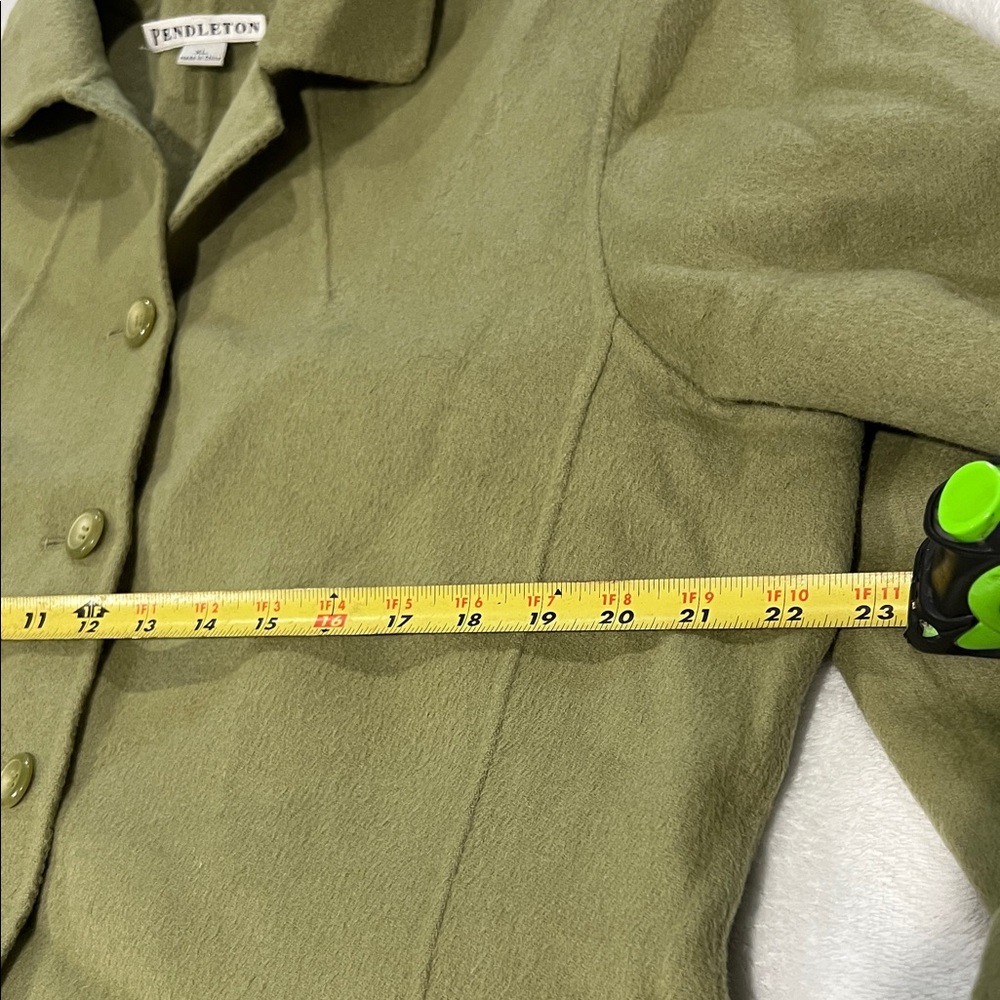 Pendleton Sage Green 100% Merino Wool Jacket Sz XL - Picture 8 of 10